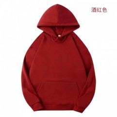 Red wine Fashion Men Women Loose Oversize Hoodies Sweatshirt