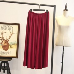 Red Women Loose Trousers