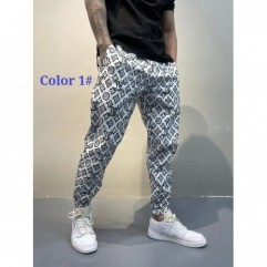 Men Casual Sport Print Pants