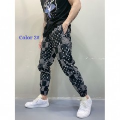 2# Men Casual Sport Print Pants