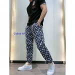 4# Men Casual Sport Print Pants