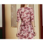 Polyester/Cotton With Print Knee Length Dress