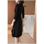 Polyester/Crepe With Plain Above Knee Dress