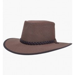 Brown Soaker Mesh Sun Hat for Men and Women