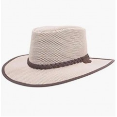 Eggshell Brown Soaker Mesh Sun Hat for Men and Women