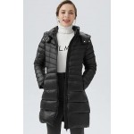 Moonless Night  Women's Lightweight Down Coat Packable Jacket with Stand Collar