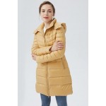 New Wheat Women's Lightweight Down Coat Packable Jacket with Stand Collar