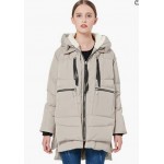  Beige Women's Thickened Down Jacket