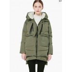 Green Women's Thickened Down Jacket