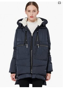  Navy Women's Thickened Down Jacket