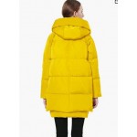 Yellow Women's Thickened Down Jacket