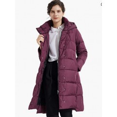 Amaranthv Women's Hooded Down Jacket Long Winter Coat