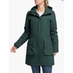  Dark Green Women's Long Winter Coat Thermal Thickened Windproof Warm Parka Puffer Jacket for Outdoor